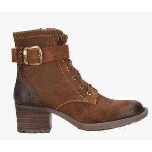 Born Mohave Suede Laceup Boots Size 9